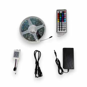 Lampu LED Strip RGB Light Flexible SMD 5050 5M with Remote Gambar produk Lampu LED Strip RGB Light Flexible SMD 5050 5M with Remote