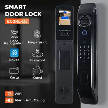 Glomarket Smart Door Lock Fingerprint Face Recognition Eques Intercom - B02RL-DJ