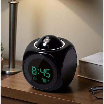 XNCH Jam Alarm Projection LCD Digital Clock Voice Thermometer - FJ3532