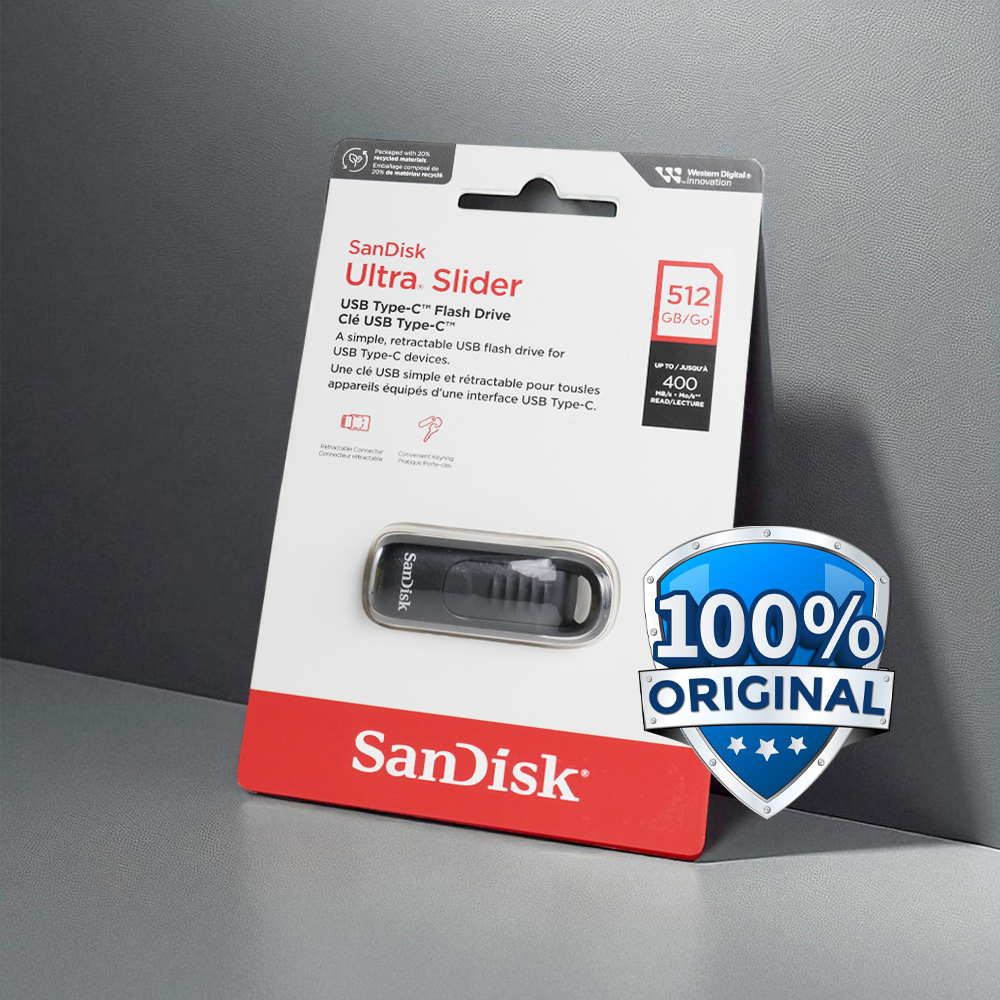 Gambar produk SanDisk Ultra Slider Flashdisk USB Type C 512GB - SDCZ480