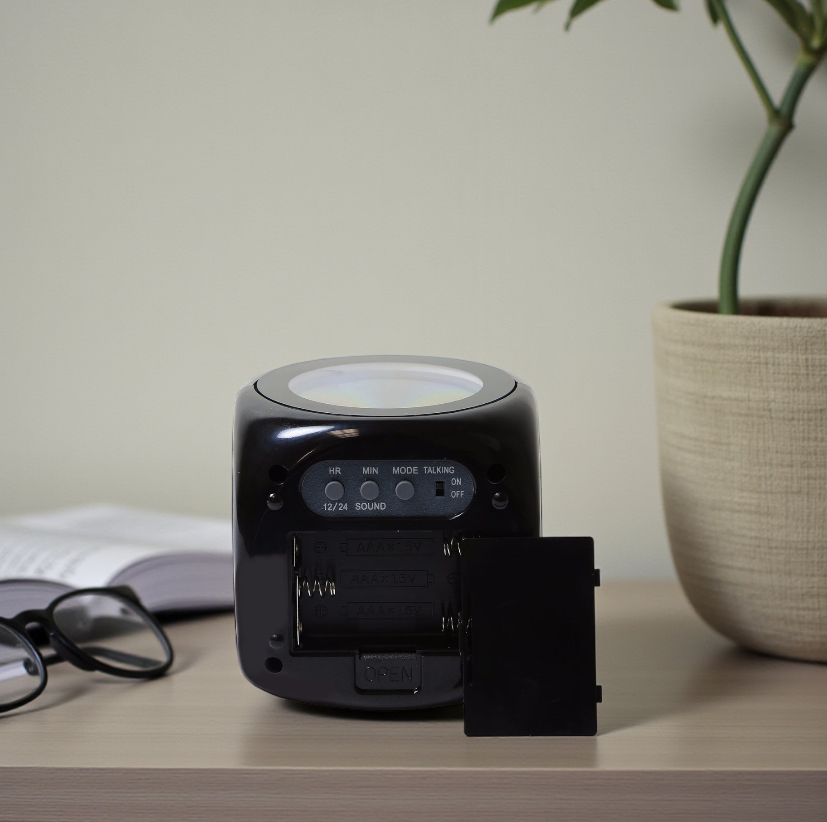 Gambar produk XNCH Jam Alarm Projection LCD Digital Clock Voice Thermometer - FJ3532