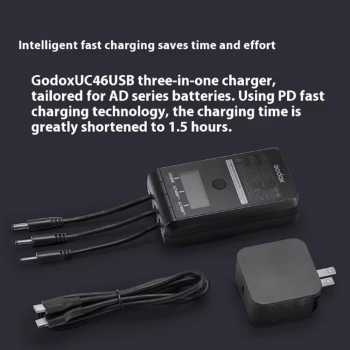 Gambar produk Godox Flash Camera Wireless 2.4GHz TTL 3in1 Color 2600mAh 600W - AD600ProII