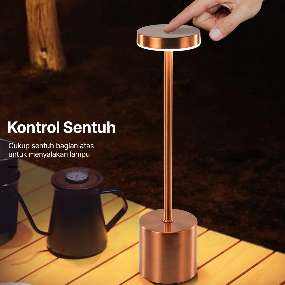 Gambar produk TaffLED Lampu Meja Hias Touch LED USB Rechargeable 3in1 1800mAh - P340