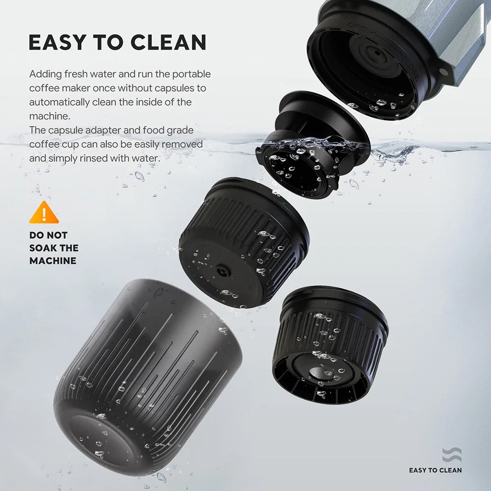 Gambar produk iCafilas Capadeli Nanopresso Coffee Maker Portable 3in1 7800mAh 19 Bar - ME2409