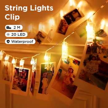 Gambar produk ANBLUB Lampu Hias Tumblr String Lights Clip Waterproof 20 LED 2M - 0606