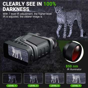 TaffSPORT Teropong Binocular Night Vision Recorder 2.5K Zoom with Mic - R12