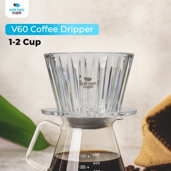 One Two Cups V60 Coffee Dripper Alat Seduh Kopi Manual Plastik 1-2 Cup - B75