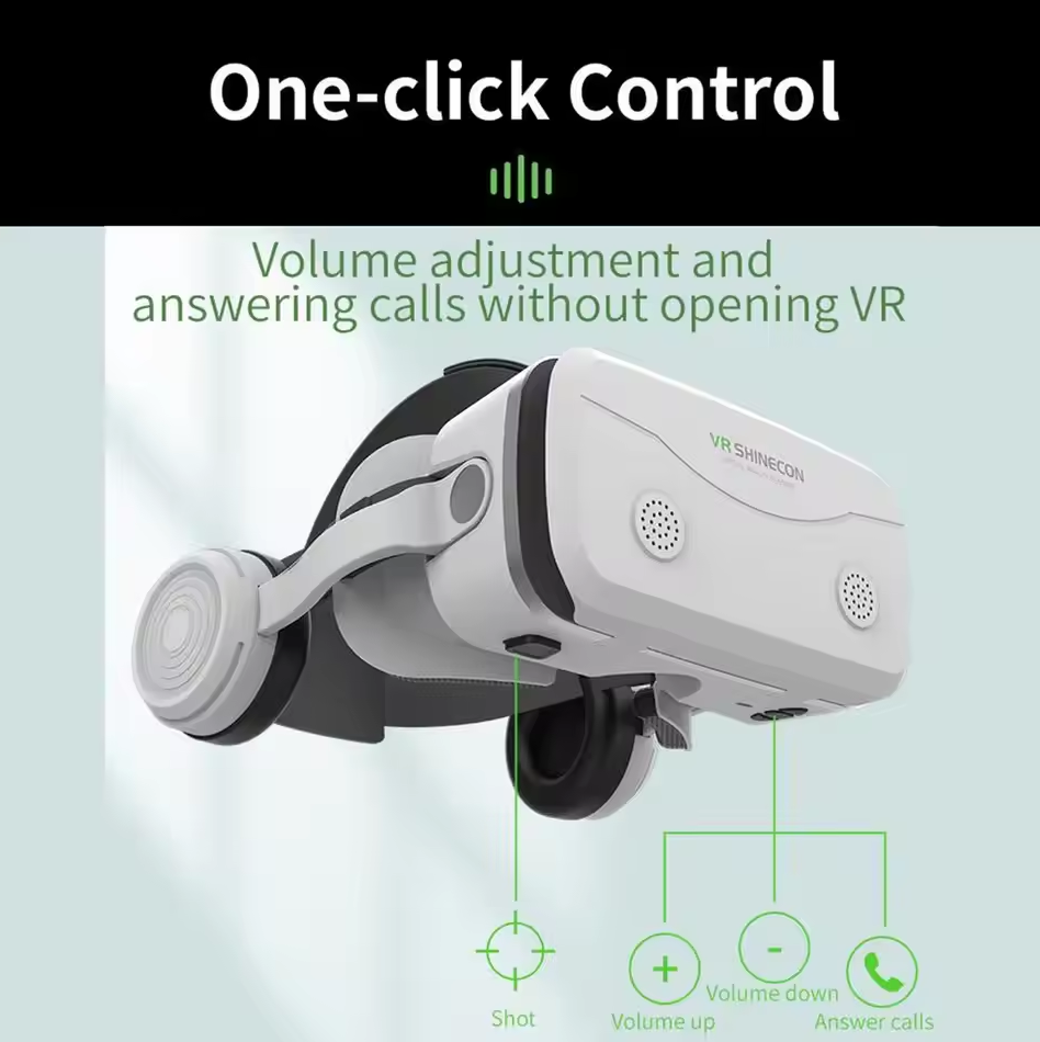 Gambar produk Shinecon VR Box 3D IMAX Screen Virtual Reality Glasses With Headphone - SC-G15E