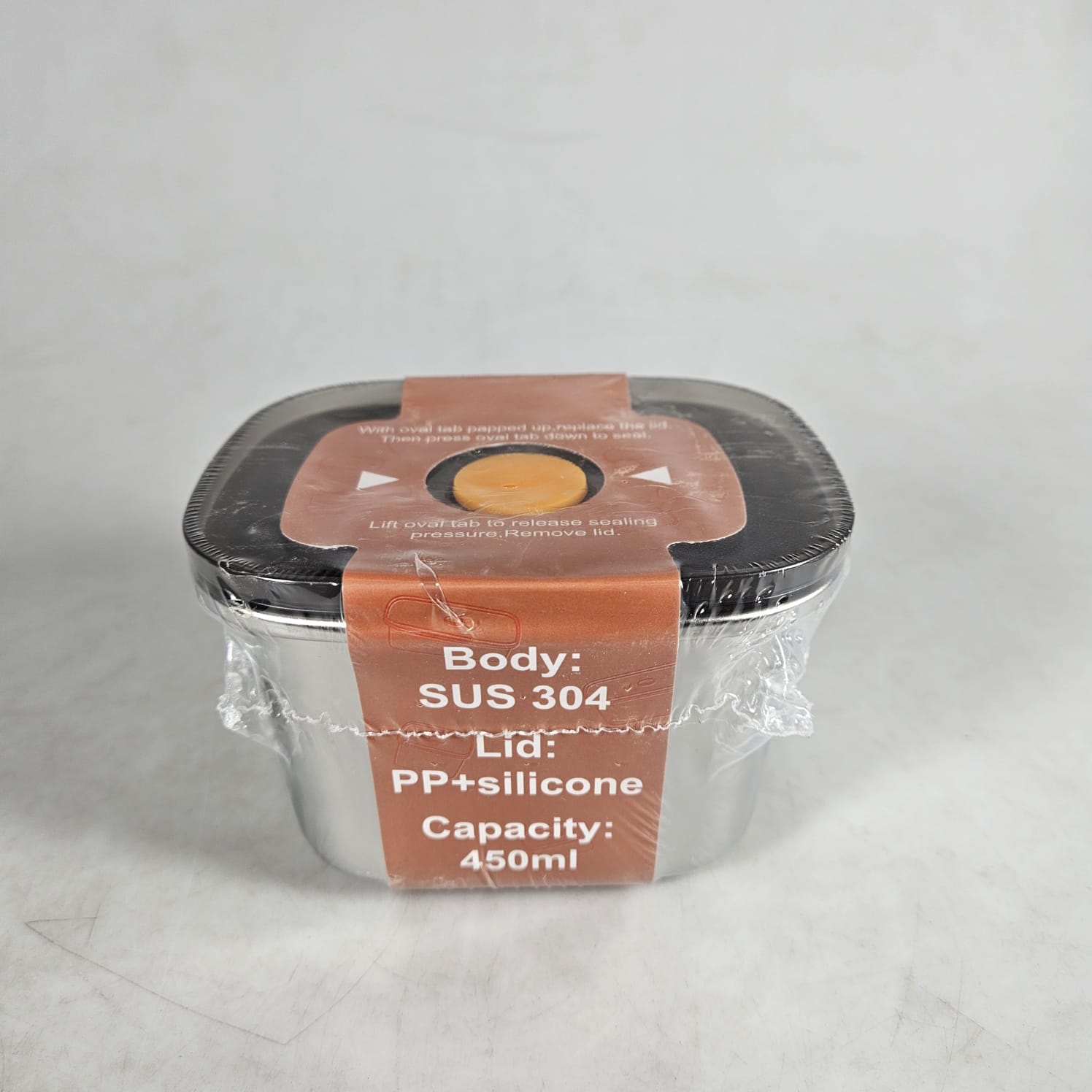 Gambar produk TaffHOME Kotak Makan Lunch Box Multifunction Stainless Steel 304 450ml - AC-21