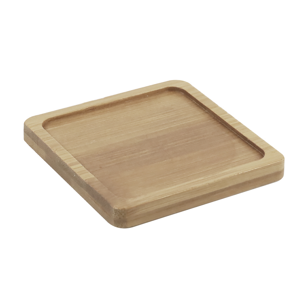 WITUSE Alas Tatakan Pot Tanaman Gelas Minimalis Bamboo Tray Persegi - EQF301 Gambar produk WITUSE Alas Tatakan Pot Tanaman Gelas Minimalis Bamboo Tray Persegi - EQF301