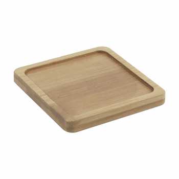 WITUSE Alas Tatakan Pot Tanaman Gelas Minimalis Bamboo Tray Persegi - EQF301 Gambar produk WITUSE Alas Tatakan Pot Tanaman Gelas Minimalis Bamboo Tray Persegi - EQF301