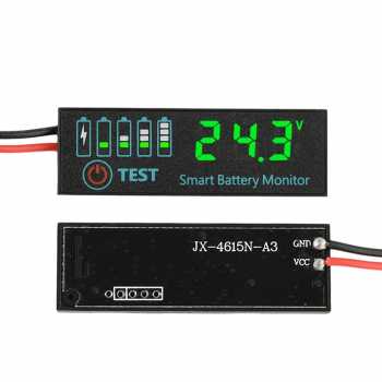 Gambar produk Gaqqee Indikator Kapasitas Baterai LED Battery Capacity Voltmeter - GQ-24
