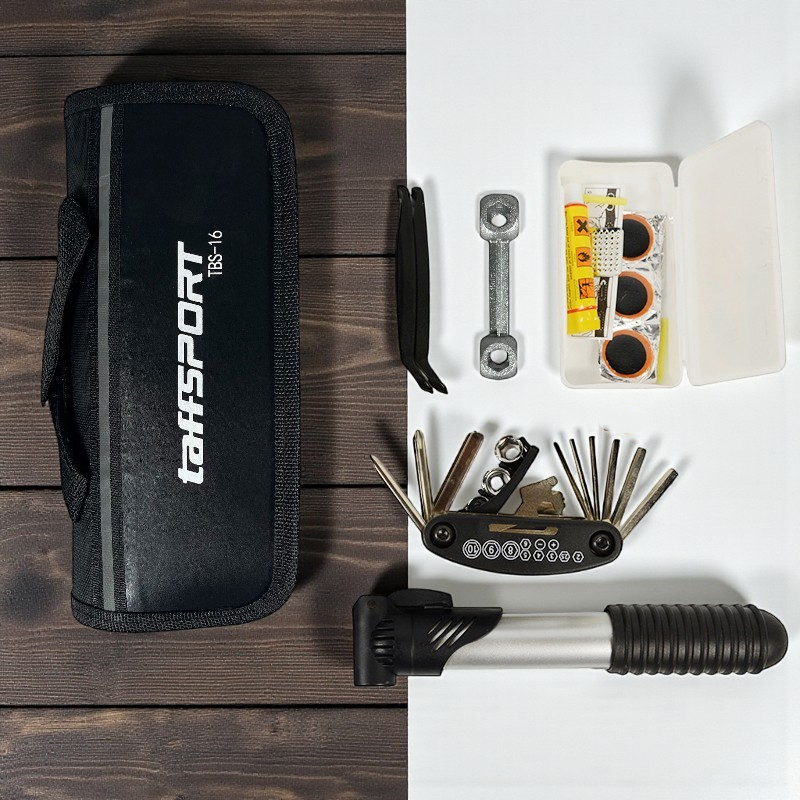 Gambar produk TaffSPORT Perlengkapan Reparasi Sepeda Tambal Ban 16 in 1 - TBS-16