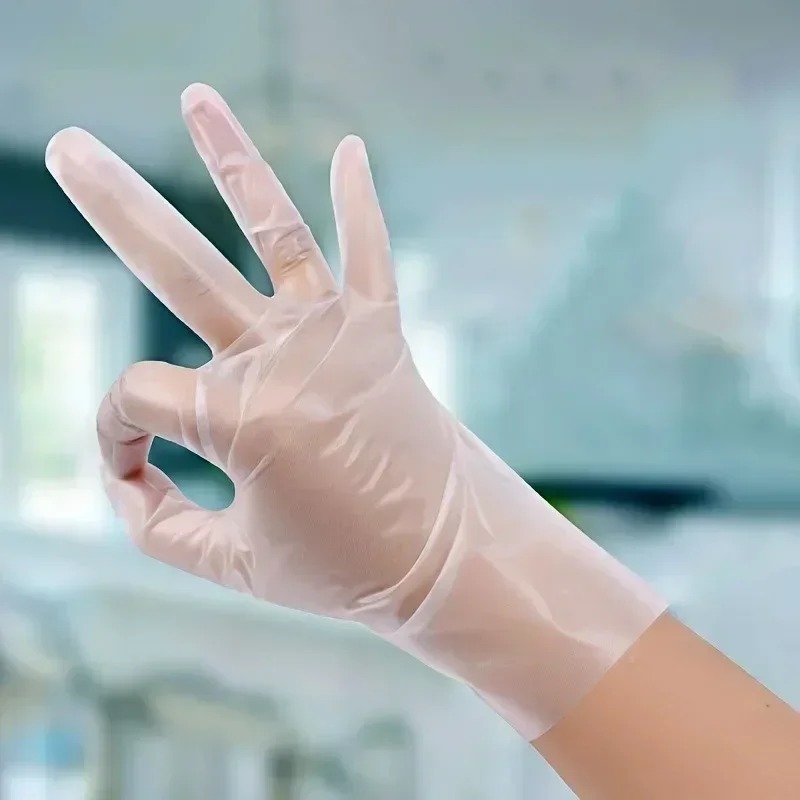 Gambar produk VIE LEN Sarung Tangan Plastik TPE Disposable Food Grade Glove 100 PCS - VL-10