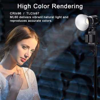 Gambar produk Godox Lampu Studio LED Fill Light Handheld Portable 8 Mode 5600K 60W - ML60