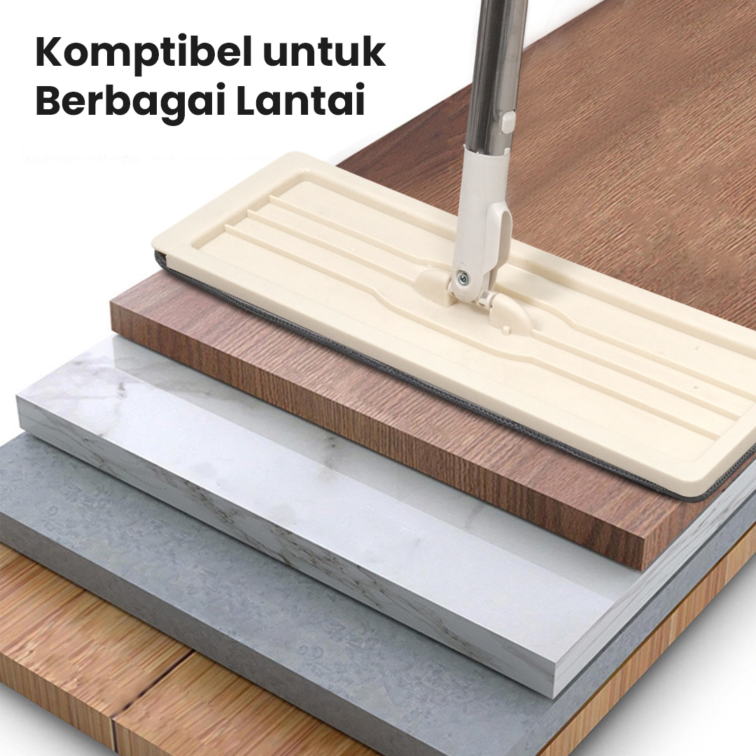 ISHOWTIENDA Alat Pel Lantai Microfiber Flat Flexible Head with Bucket - FMI60 Gambar produk ISHOWTIENDA Alat Pel Lantai Microfiber Flat Flexible Head with Bucket - FMI60