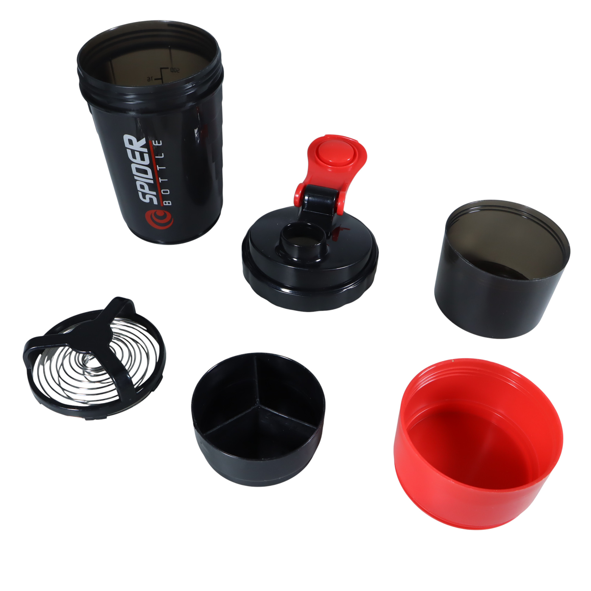 Gambar produk SPIDER Botol Minum Protein Shaker GYM Fitness Bottle BPA Free 500ml - SPB01