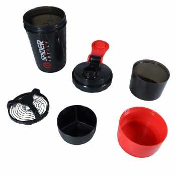 Gambar produk SPIDER Botol Minum Protein Shaker GYM Fitness Bottle BPA Free 500ml - SPB01