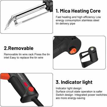Gambar produk Januel Solder Listrik Tembak Tin Gun Handheld 60W With Braket Tin Wire - G10-2N