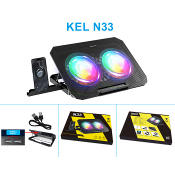 iDock Cooling Pad Laptop Gaming Kipas Pendingin 2 Fan 17 Inch with RGB - N33 Gambar produk iDock Cooling Pad Laptop Gaming Kipas Pendingin 2 Fan 17 Inch with RGB - N33