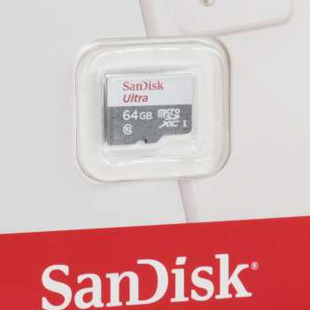 Gambar produk SanDisk Ultra microSDHC/SDXC UHS-I Class 10 100MB/s 64GB - SDSQUNR