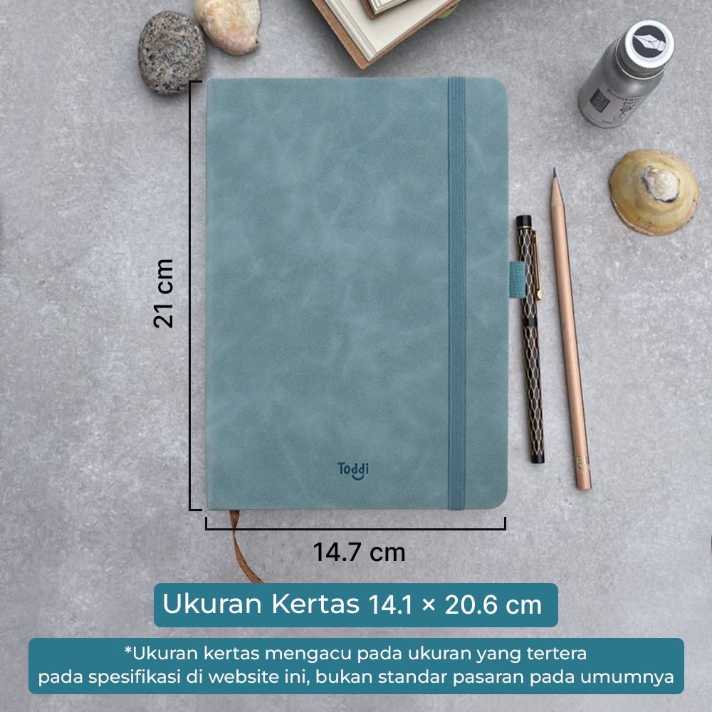 Gambar produk Toddi Buku Jurnal Hardcover Notebook Diary 200 Halaman Lined A5 - LXY0133