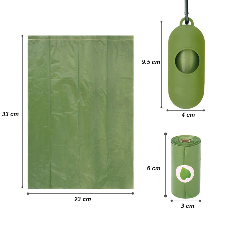 Gambar produk Sudui Plastik Kotoran Binatang Anjing Poop Bags 16 Roll with Dispenser - SU115