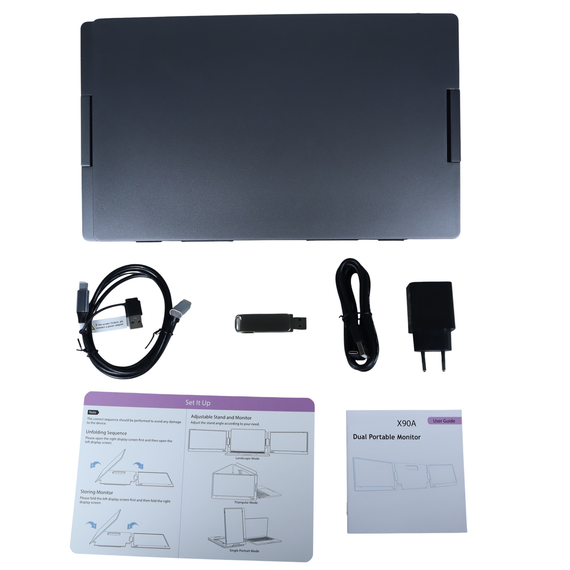 ApexWay Portable Monitor Dual Screen Extender 14 Inch IPS FHD 60Hz - X90A Gambar produk ApexWay Portable Monitor Dual Screen Extender 14 Inch IPS FHD 60Hz - X90A