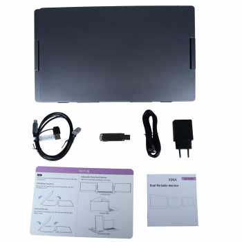 ApexWay Portable Monitor Dual Screen Extender 14 Inch IPS FHD 60Hz - X90A Gambar produk ApexWay Portable Monitor Dual Screen Extender 14 Inch IPS FHD 60Hz - X90A