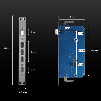 Gambar produk Glomarket Smart Door Lock Fingerprint Face Recognition Password Tuya - CS11