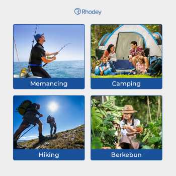 Rhodey Topi Rimba Outdoor Anti UV Boonie Hat Polyester - B60 Gambar produk Rhodey Topi Rimba Outdoor Anti UV Boonie Hat Polyester - B60