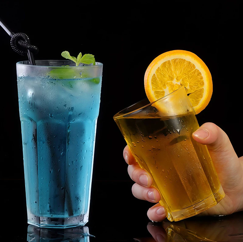 Senno Gelas Kaca Transparan Tahan Panas Kopi Teh Octagonal Drink Glass 375ml - SN501 Gambar produk Senno Gelas Kaca Transparan Tahan Panas Kopi Teh Octagonal Drink Glass 375ml - SN501