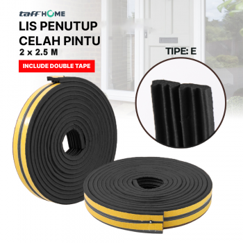 TaffHOME Lis Penutup Celah Pintu Penghalang Debu Door Seal 2x2.5M - ESPV5