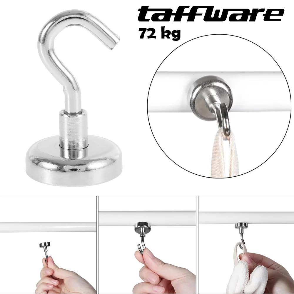 Taffware Magnet Gantungan Hook Hanging Strong Neodymium 72kg - SNF36/SNF42/LNF48 Gambar produk Taffware Magnet Gantungan Hook Hanging Strong Neodymium 72kg - SNF36/SNF42/LNF48