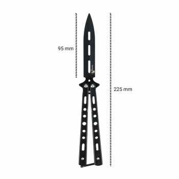 Gambar produk KNIFEZER Pisau Training Balisong Butterfly Knife - A3