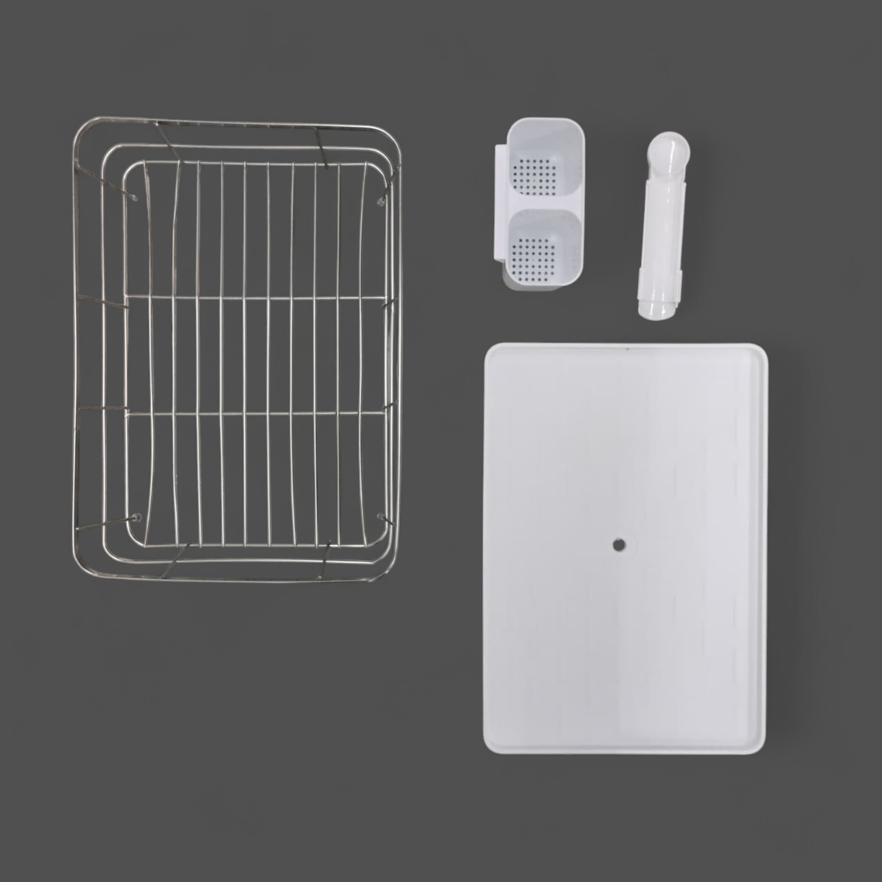 Gambar produk Chosmo Rak Piring Dapur Kitchen Storage Drying Rack Single Layer Big - DR45