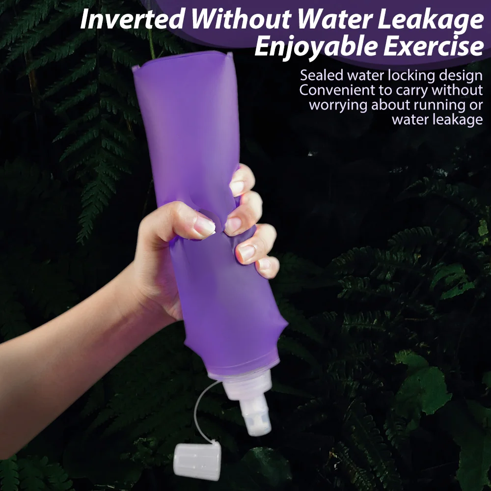 TaffSPORT Botol Minum Soft Flask Foldable Sport Water TPU 250ml - TF-25 Gambar produk TaffSPORT Botol Minum Soft Flask Foldable Sport Water TPU 250ml - TF-25