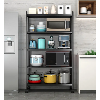 FASITE Rak Dapur Susun Kitchen Storage Rack 5 Layers Metal 50x30x160cm - NY20
