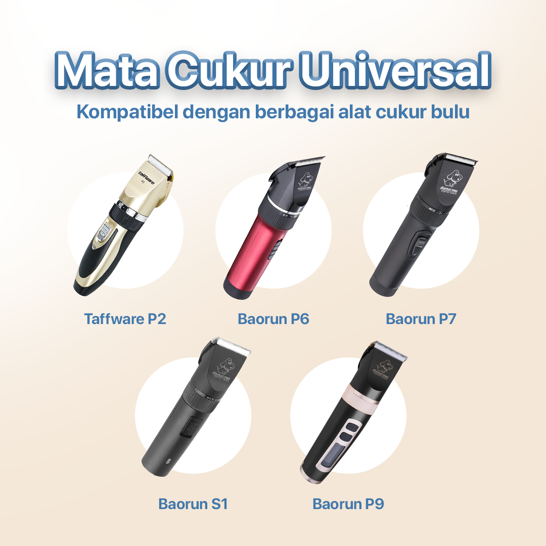 Mata Pisau Cukur Hewan Pet Clipper Stainless for Baorun P6 P7 S1 P9 - CP44 Gambar produk Mata Pisau Cukur Hewan Pet Clipper Stainless for Baorun P6 P7 S1 P9 - CP44