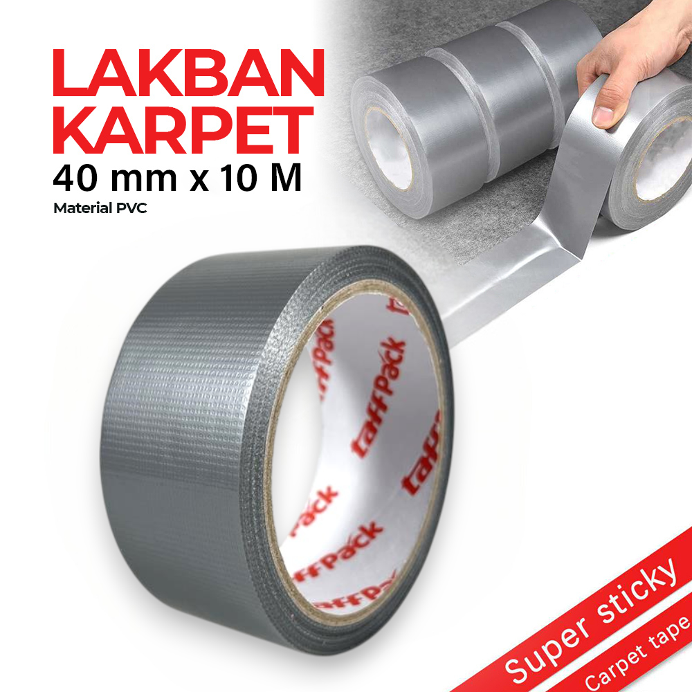 Gambar produk TaffPACK Lakban Kain Karpet Multifungsi Cloth Tape Writable 10M 40mm - NL20