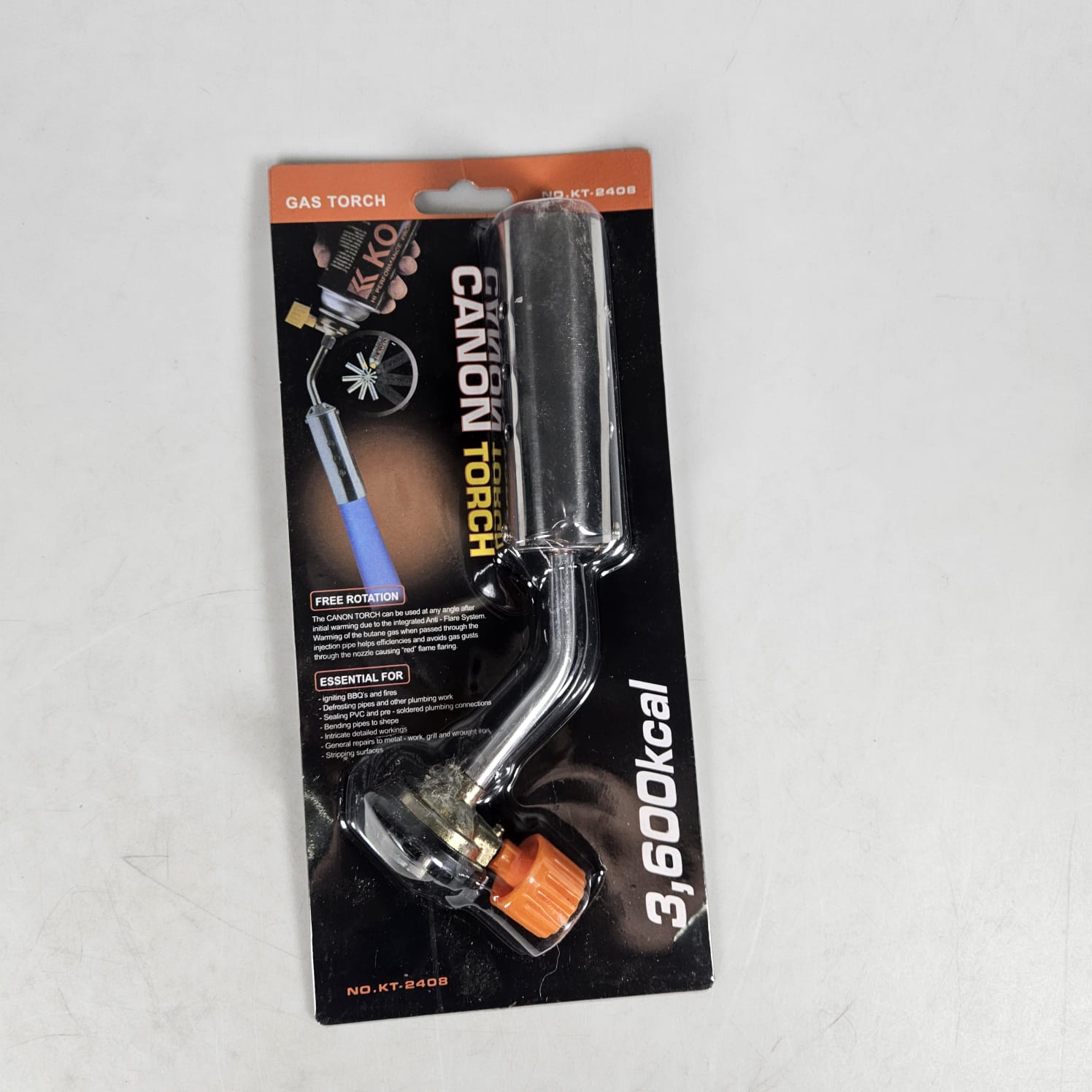 Kovea Kepala Gas Butane Torch BBQ Soldering Flame Gun Torch Jet - KT-2408 Gambar produk Kovea Kepala Gas Butane Torch BBQ Soldering Flame Gun Torch Jet - KT-2408