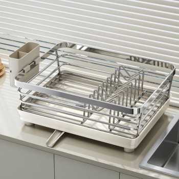Gambar produk DUTRIEUX Rak Piring Dapur Wastafel Stainless Steel Drying Storage Rack - DR-42