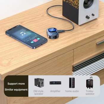 VIKEFON Bluetooth Adapter 2in1 Transmitter Receiver Audio 5.3 2.4GHz - T68 Gambar produk VIKEFON Bluetooth Adapter 2in1 Transmitter Receiver Audio 5.3 2.4GHz - T68