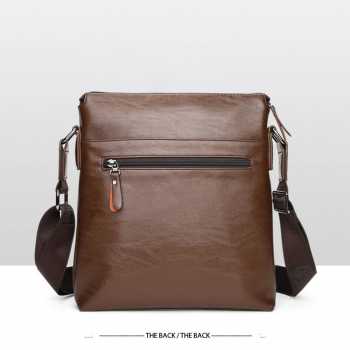 BADENROO Tas Selempang Pria Kulit PU Leather Shoulder Crossbody Bag - BD-27 Gambar produk BADENROO Tas Selempang Pria Kulit PU Leather Shoulder Crossbody Bag - BD-27