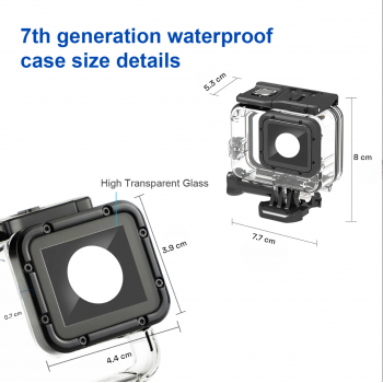 Gambar produk HONGDAK Underwater Waterproof Case 60 M for GoPro Hero 5/6/7 Normal Cover - GP0101