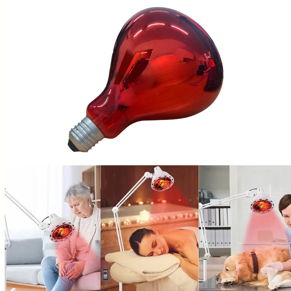 QIKE Bohlam Lampu Terapi Infrared Physiotherapy Lamp E27 100W - INU89 Gambar produk QIKE Bohlam Lampu Terapi Infrared Physiotherapy Lamp E27 100W - INU89