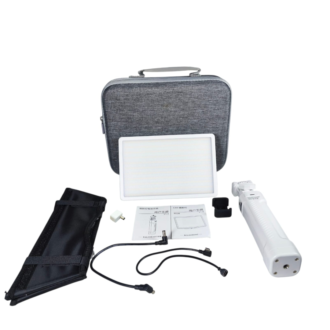 Gambar produk LIYADI Lampu Studio Fotografi Fill Light RGBW 100W with Battery Grip - P100C Kit