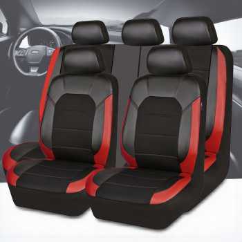 CAR PASS Cover Jok Kursi Mobil Universal Car Seat Cover PU Leather - B6-128