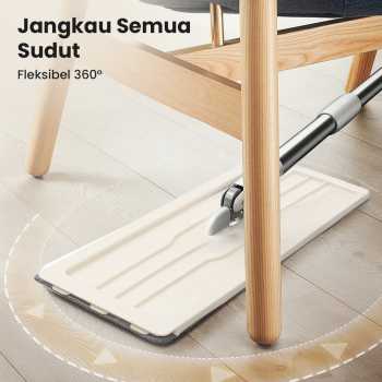 Gambar produk ISHOWTIENDA Alat Pel Lantai Microfiber Flat Flexible Head with Bucket - FMI60