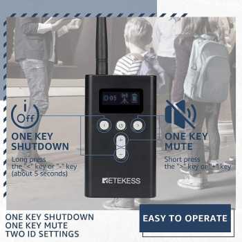 RETEKESS Audio Tour Guide Wireless Transmitter 49 Channel Mic 4200mAh - T130S Gambar produk RETEKESS Audio Tour Guide Wireless Transmitter 49 Channel Mic 4200mAh - T130S